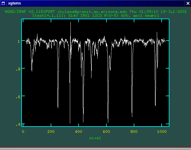 blind telluric correction screenshot