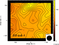 CO J=2-1 in the rho Oph cloud